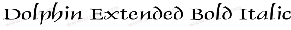 Dolphin Extended Bold Italic字体转换